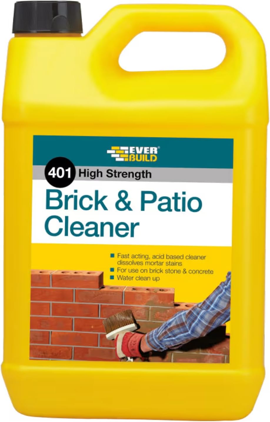 Everbuild 401 High Strength Brick and Patio Cleaner, 5 Litre