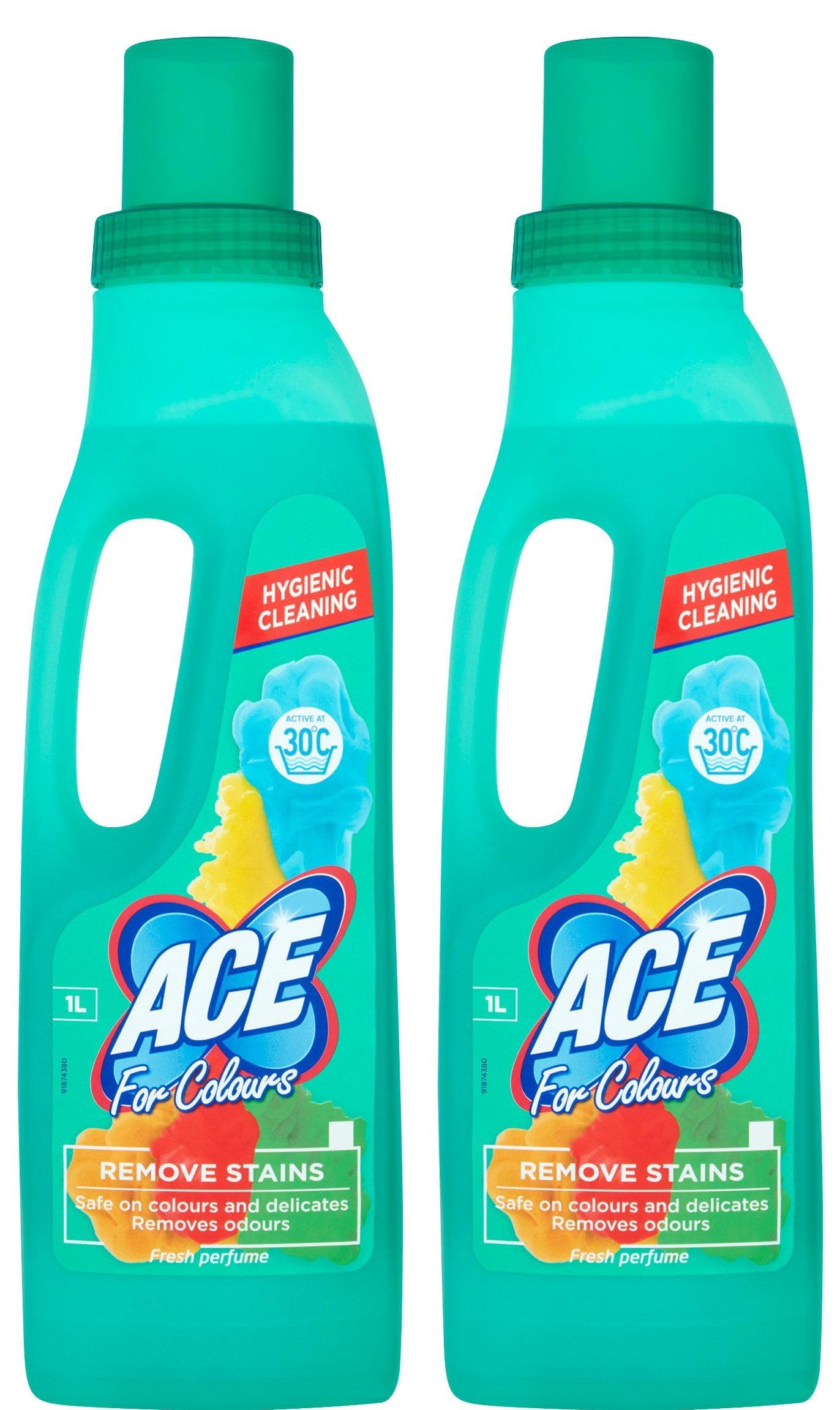 ACE Ultra Stain Remover for Colors 1 Litre 2pk - Powerful Laundry Cleaner for Bright, Color-Safe Clothe
