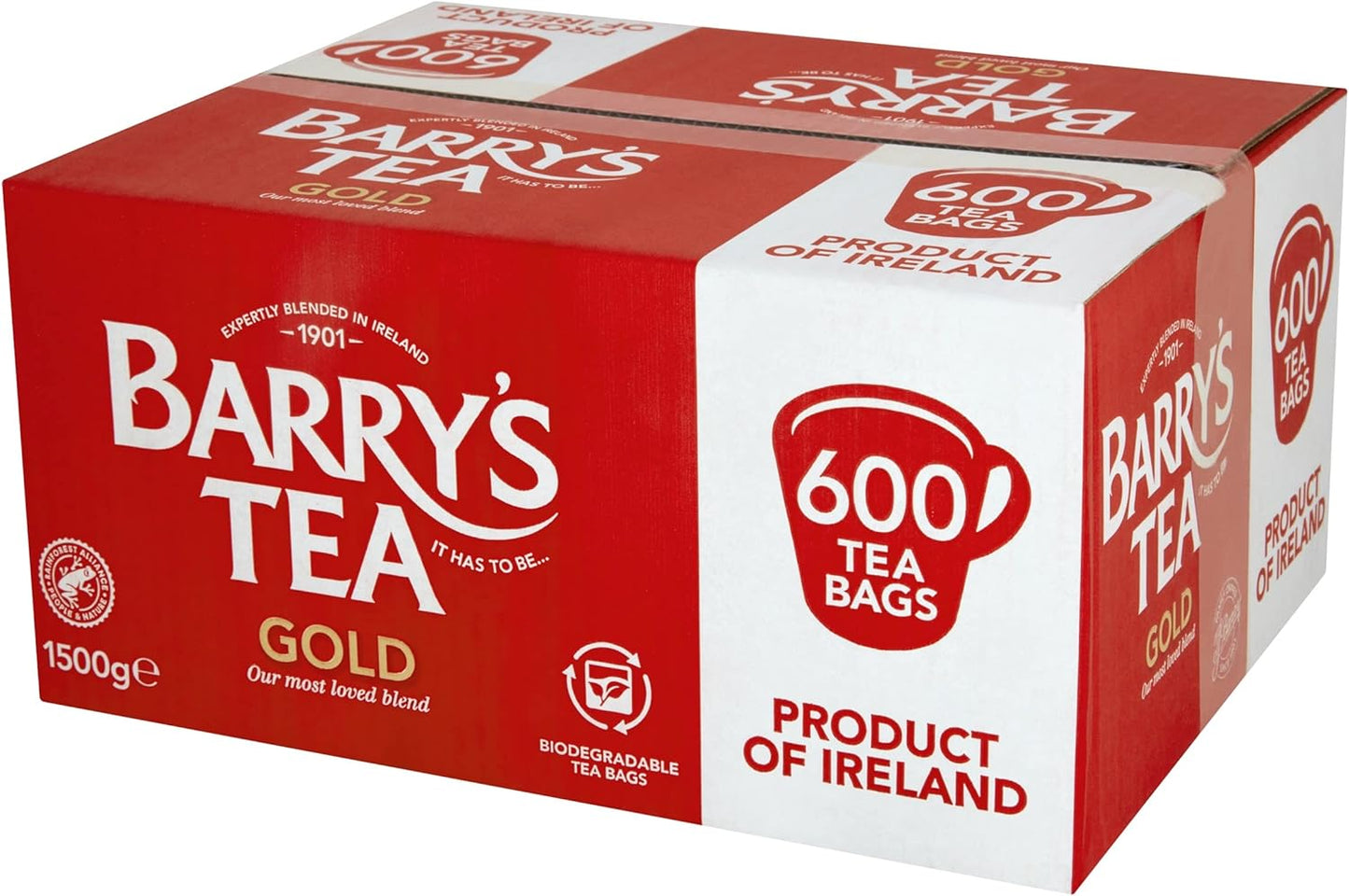 Barry's Tea Gold Blend 600 Biodegradable Black Tea Bags