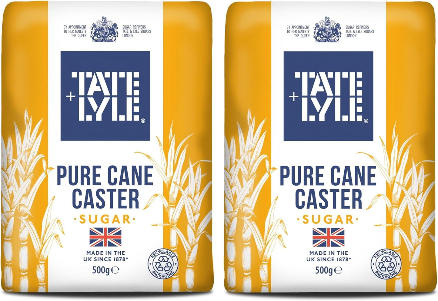 Tate & Lyle Fairtrade Caster Sugar (500g) - Pack of 2