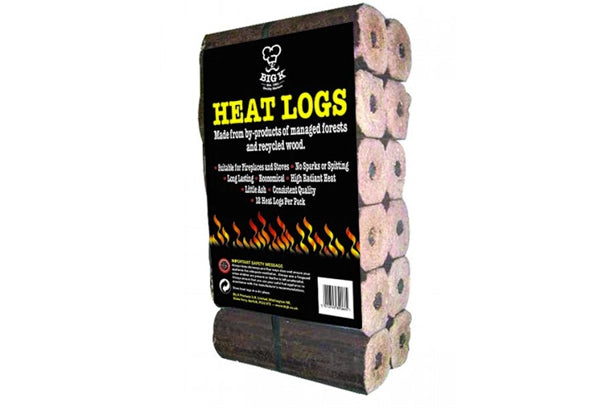 Compressed Saw Dust Heat Logs, Pack of 12