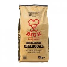 Big K Chilla-Grilla Restaurant Grade Charcoal, 12kg Bag Lumpwood Charcoal