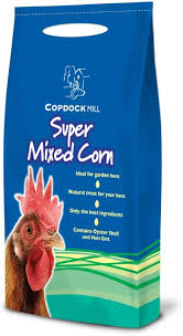 Copdock Mill Super Mixed Corn Chicken Feed 5kg – Poultry Feed with Oyster Shell, Omega-3 and Hen Grit