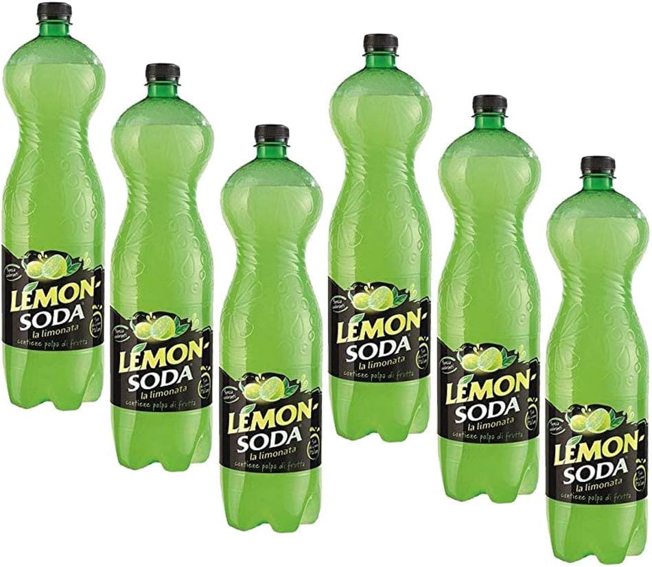 Lemonsoda 1L Campari Bottle Lemon soda Lemonade Italian (6 pack)