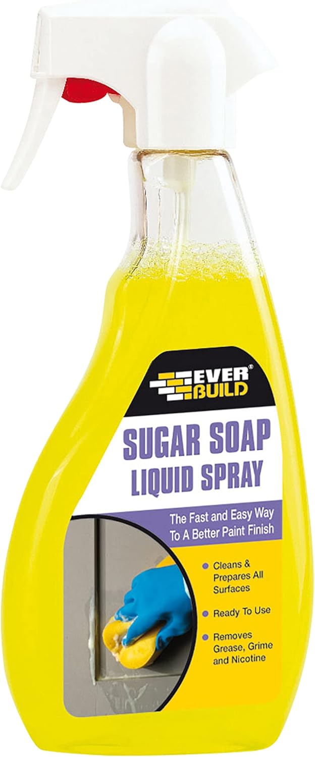 Everbuild Sugar Soap Ready to Use Spray – Removes Grease, Grime and Nicotine Stains – Powerful Formula – 500 ml