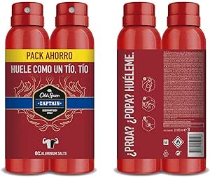 Old Spice Captain Deodorant Spray 150ml Set 2 Pieces