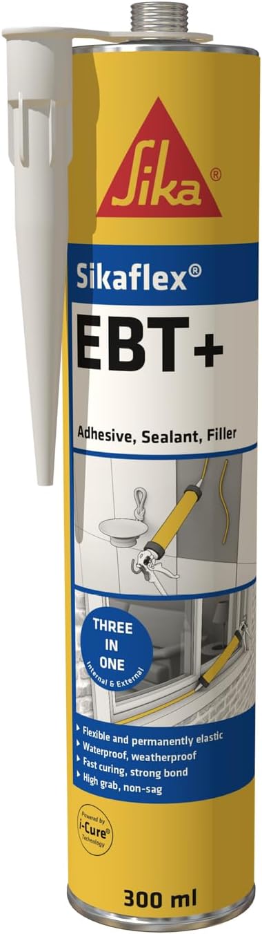 SIKA Sikaflex EBT+, Multipurpose Hybrid Adhesive, External Doors and Windows - Clear - 300 ml