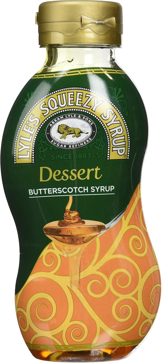 Lyle's Butterscotch Squeezy Syrup 325 g (Pack of 6)