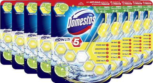 Domestos Power Toilet Rim Block, Lime