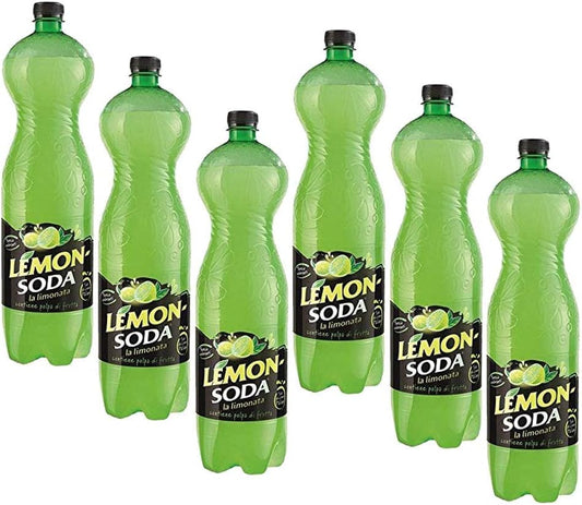 Lemonsoda 1L Campari Bottle Lemon soda Lemonade Italian (6 pack)