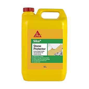 Sika Stone Protector – Water-Based Protector For Natural Stone – Internal And External Use – Ready To Use – Clear Coat – 5 Litre