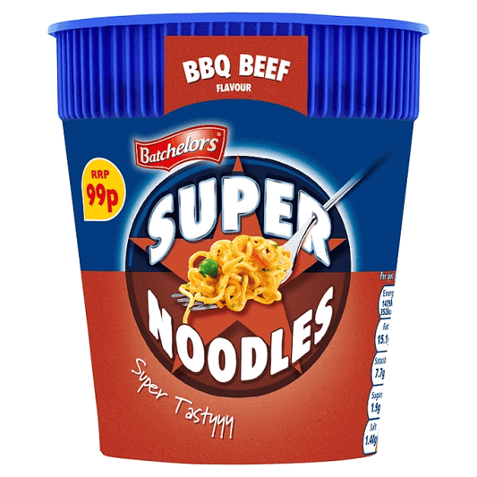 Batchelors Super Noodles Pot BBQ Beef 75g - Case of 8